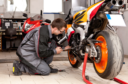 Motorradwerkstatt